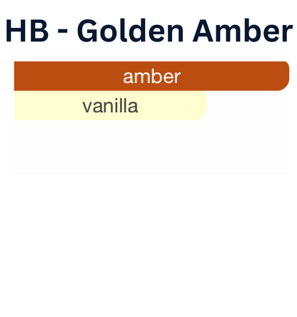 HauteBlends Golden Amber Perfume Oil scent profile inspired by Grand Soir by Maison Francis Kurkdjian. Notes include amber, benzoin, vanilla, tonka bean, and labdanum. A rich and long lasting oil perfume. Wear alone or customized as a fragrance body oil or scented body oil.