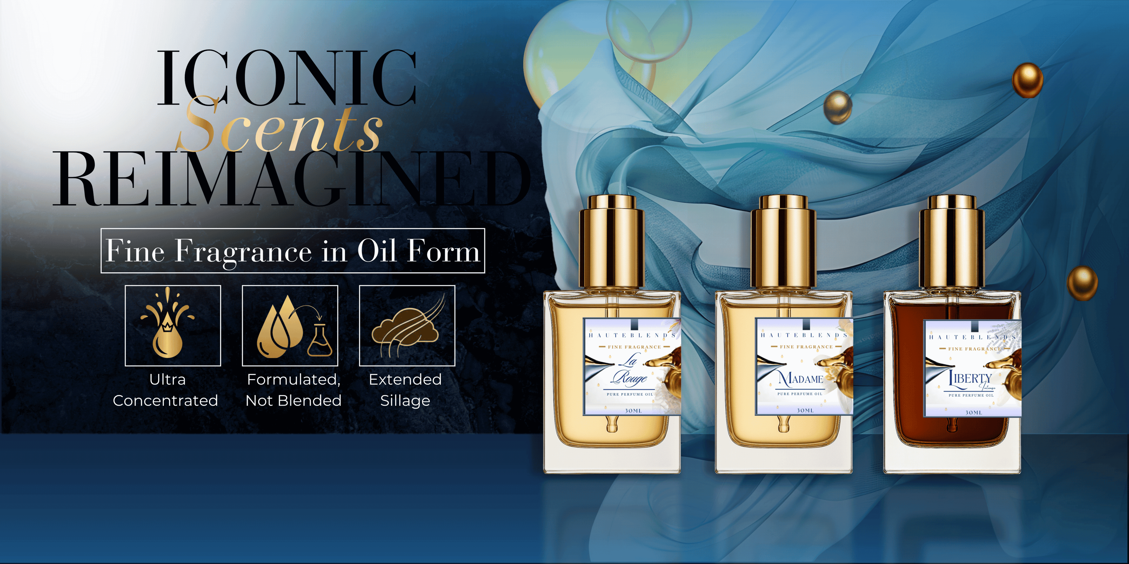 HauteBlends luxury perfume oils (Huile de parfum). HauteBlends Perfume oil a vegan perfume and alcohol free perfume oils are inspired by designer fragrances. Wear HauteBlends oil based perfume alone or layer HauteBlends perfume oil blended into your favorite body oil or lotion creating a personalized fragrance body oil or scented body oil experience. Long Lasting Perfume